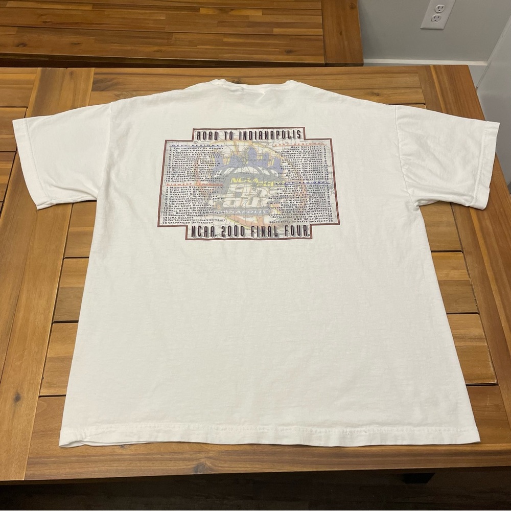 Vintage 2000s Y2K NCAA Final Four Men’s Basketball Shirt XL White Sports